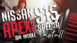 Colorblindvisuals  Nissan Silvia S15 SpecR SR20DET air intake install [upl. by Inahc]