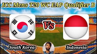 South Korea vs Indonesia  Match 8  ICC Mens T20 World Cup Regional East AsiaPacific Qualifier B [upl. by Gare760]