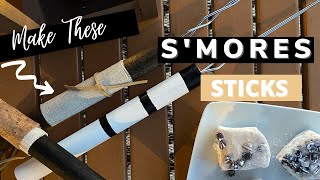 How to Make Smores Sticks  DIY Marshmallow Roasting Sticks [upl. by Adhamh]