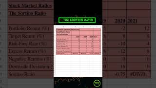 The Sortino Ratio In Stock Market Explained 2023 SortinoRatio Sortino [upl. by Lyram]