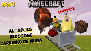 Construindo no Minecraft 04 ALÇAPÃO MUSICAL e TRILHO MALUCO [upl. by Faline]