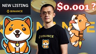 Baby Dogecoin dernières nouvelles Listing Binance 😲  Prédiction du prix du baby doge [upl. by Nonnag]