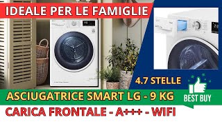 ASCIUGATRICE LG RH90V9AVHN 9 KG WIFI SMART  CLASSE A  ECO HYBRID [upl. by Letizia]