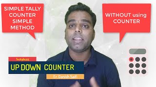 28UP DOWN COUNTER Without Using Counter Retentive Counter  Delta PLC HINDI [upl. by Kral]