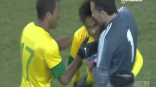 Neymar Ball hits Felix Baumgartner  EPIC FAIL [upl. by Enomas]