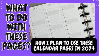 How I Plan to Use the Calendar at a Glance Pages in 2024 [upl. by Gordon990]