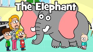 ♪♪ Funny animal song  The Elephant  family holiday song  Hooray kids songs amp nursery rhymes [upl. by Alletsirhc]