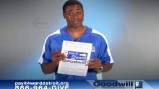 Goodwill Detroit Pay it 4ward TV commerical WDIV Local 4 [upl. by Notyrb]