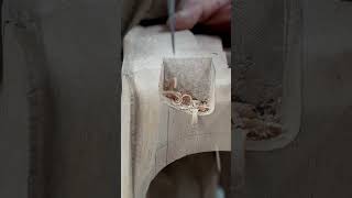 Wood Carving ASMR asmr woodcar woodworking [upl. by Greenman]