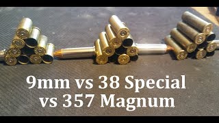 9mm vs 38 Special vs 357 Magnum with Ruger Compact Pistols [upl. by Otaner]