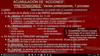 Lec23 Acumulación de pretensiones umh1434 201516 [upl. by Gernhard125]