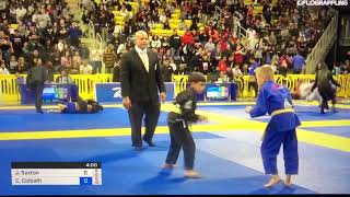 Jack Saxton  Gold medalist at the 2019 IBJJF Pan Kids Championship of the World  Long Beach CA [upl. by Zoes]