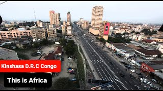 Kinshasa city DRC CongoDrone footage 2024 [upl. by Latimore758]