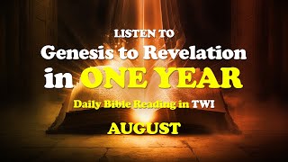 17th August  Jeremiah 3537  1Year Bible Reading Plan in TWI  Genesis to Revelation [upl. by Ardnosal]