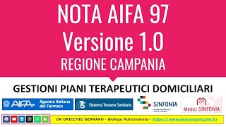 AIFA NOTA 97 Guida compilazione piani terapeutici [upl. by Stoughton]