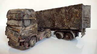 Scania V8 R730 Restoration Abandoned semi trailer truck [upl. by Hogarth497]