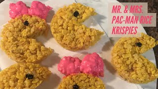 PacMan Rice Krispies  How To Make PAC MAN Rice Krispie Treats [upl. by Allare]