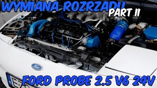 Wymiana rozrządu i pompy wody w V6 25 Ford Probe Mazda Xedos [upl. by Auqinahs]