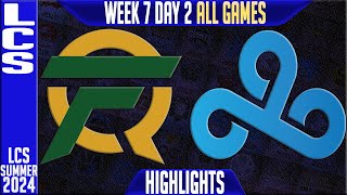 FLY vs C9 Game 1 Highlights  LCS Summer W7D2 2024  FlyQuest vs Cloud9 by Onivia [upl. by Gine881]