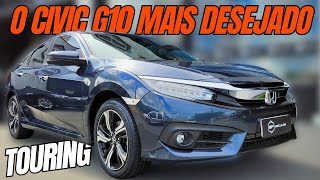 HONDA CIVIC TOURING 15 TURBO 2019  O MELHOR E MAIS DESEJADO G10  DETALHES [upl. by Loar]