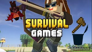 The normal gameplay in Survival games Blockman Go [upl. by Stella]