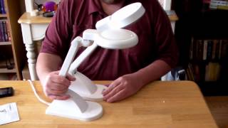 Desktop Magnifying Lamp  Harbor Freight [upl. by Senaj699]