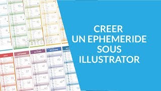 Crée un éphéméride de calendrier sous Illustrator [upl. by Doolittle]