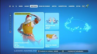 Boutique Fortnite du 14 Juillet 2024  Nouveau Skin RequinNageur [upl. by Eidas]