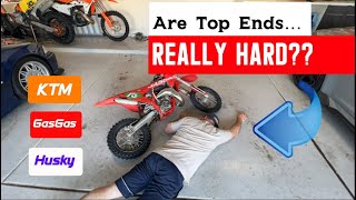 Changing a Top End on a 65cc Dirtbike  Easy or Not [upl. by Linson]