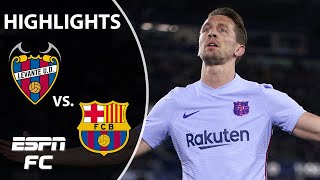 Barcelona’s DRAMATIC 32 win over Levante  LaLiga Highlights  ESPN FC [upl. by Monafo344]