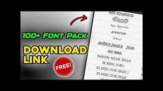 100 Font Pack 2024  Download FREE  Best fonts [upl. by Athalee]