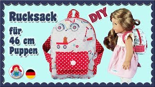 DIY  Rucksack für American Girl Dolls • Sami Dolls Tutorials [upl. by Grassi577]