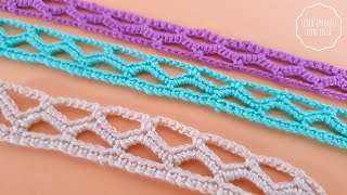 Puntilla de Crochet Sencilla Fácil y Rápida 💗 Perfecta para Principiantes [upl. by Shornick]