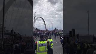 Rangers fans on the squinty bridge trophy day [upl. by Jarita]