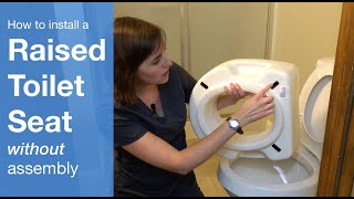 How to Install a Raised Toilet Seat No Assembly Required  Carex Raised Toilet Seat [upl. by Karlene]