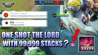 HOW LONG IT TAKES TO REACH 99999 STACKS WITH CECILION 😲 MLBB [upl. by Trudnak342]