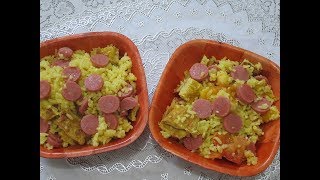 Arroz con Salchicha y Huevo [upl. by Dorene]