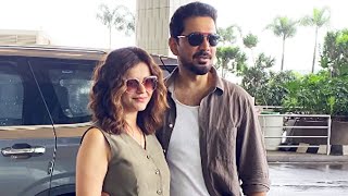 Rubina Dilaik amp Abhinav Shukla Spotted Today At Mumbai Airport [upl. by Oratnek]