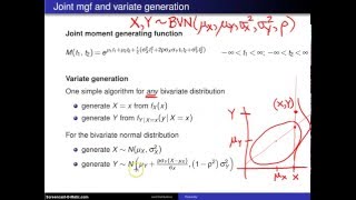 Bivariate normal distribution moment generating function [upl. by Ennayelhsa865]