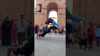 song flip stunt music backflip dance punjabisong remix dj funny [upl. by Nylyrehc556]