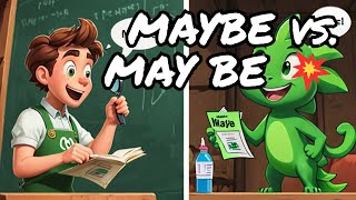 Maybe vs May be Learn the Difference 💥 With Examples  Boost Vocabulary [upl. by Annaynek560]