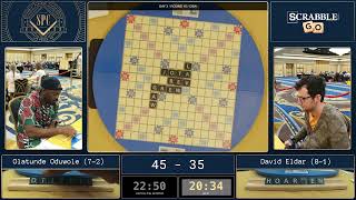 2023 Scrabble Players Championship Game 10  Olatunde Oduwole vs David Eldar [upl. by Gilmore350]