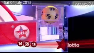 2015 07 04 UK lotto Numbers and draw results [upl. by Wrightson]