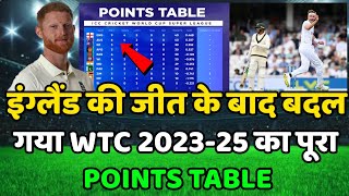 World Test Championship Points Table  ENG vs AUS After Match Points Table  WTC Points Table 2023 [upl. by Nylarak]