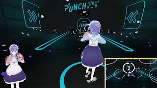 2 VRｹﾞｰﾑ『PUNCH FIT  Play while YouTube』をプレイ [upl. by Nehte]