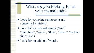 Choosing a text to exegete [upl. by Oynotna]