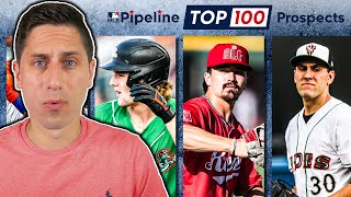 Reacting to the NEW MLB Top 100 Prospects MLB Draft Update [upl. by Adiahs]