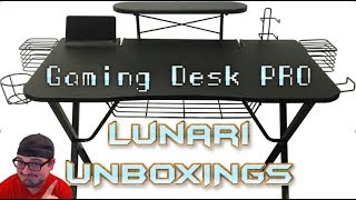 UNBOXING  Gaming Desk PRO from Atlantic Review Setup amp Assembly [upl. by Magulac797]