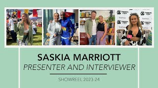 SASKIA MARRIOTT PRESENTER SHOWREEL 20232024  PRESENTER INTERVIEWER LIVE HOST SOCIAL CREATOR [upl. by Nauqyaj]