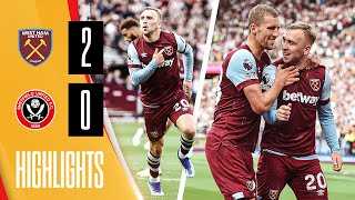 Bowen amp Souček Goals Defeat Blades  West Ham 20 Sheffield United  Premier League Highlights [upl. by Adnylg]